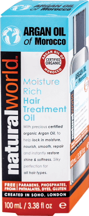 Natural World Tratament păr argan, 100 ml