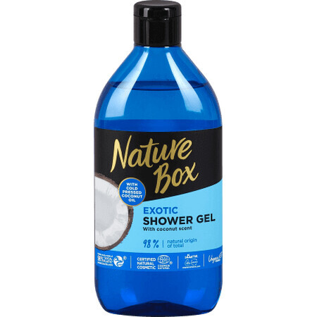 Nature Box  Gel de duș cu cocos, 385 ml