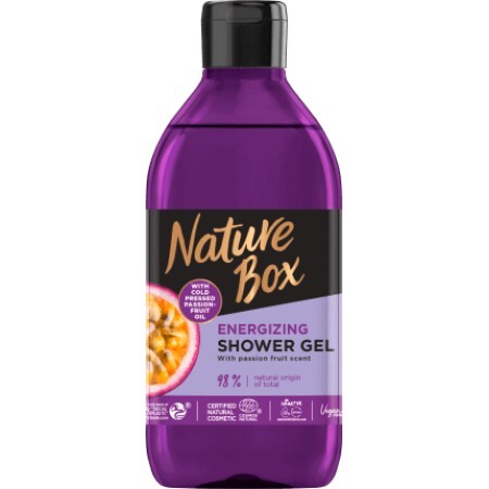 Nature Box  Gel de duș cu fructul pasiunii, 385 ml