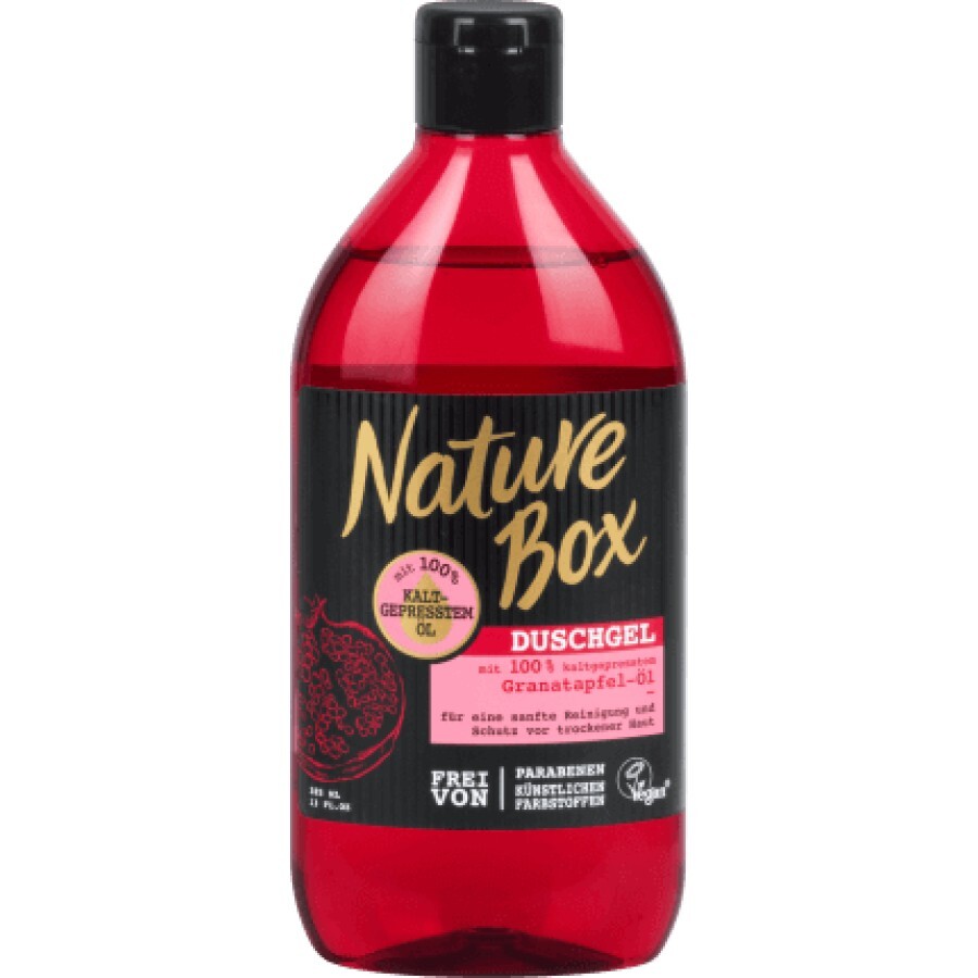 Nature Box  Gel de duș cu rodie, 385 ml