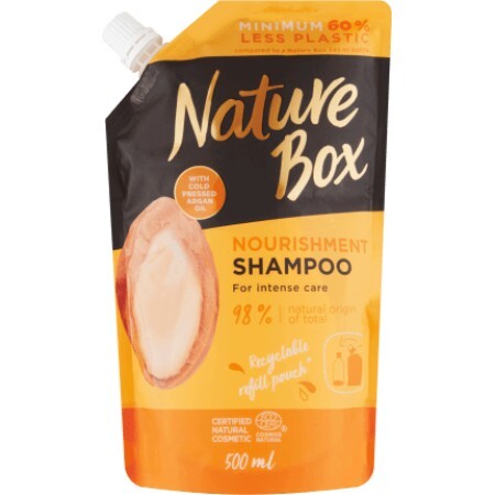 Nature Box  Rezervă șampon cu ulei de argan, 500 ml