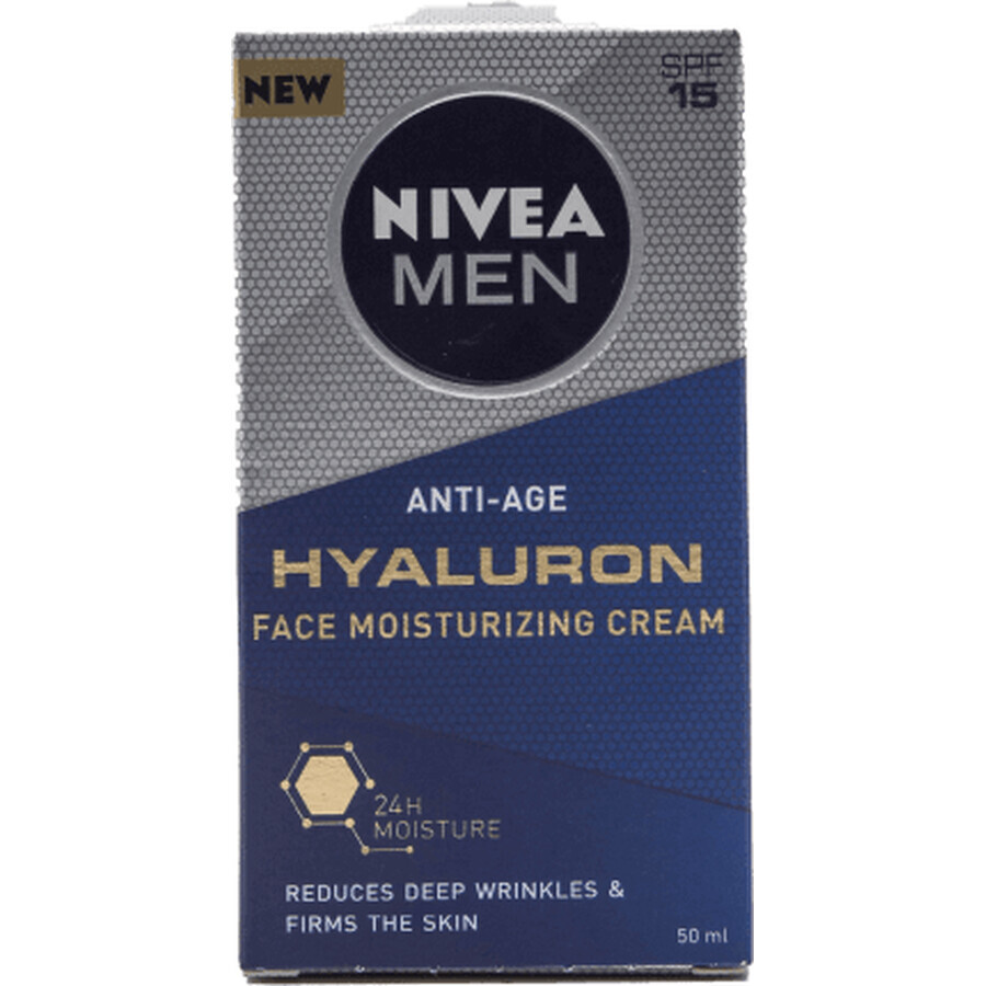 Nivea MEN Cremă antirid cu Hyaluron, 50 ml