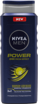 Nivea MEN Gel de duș Power Refresh, 500 ml