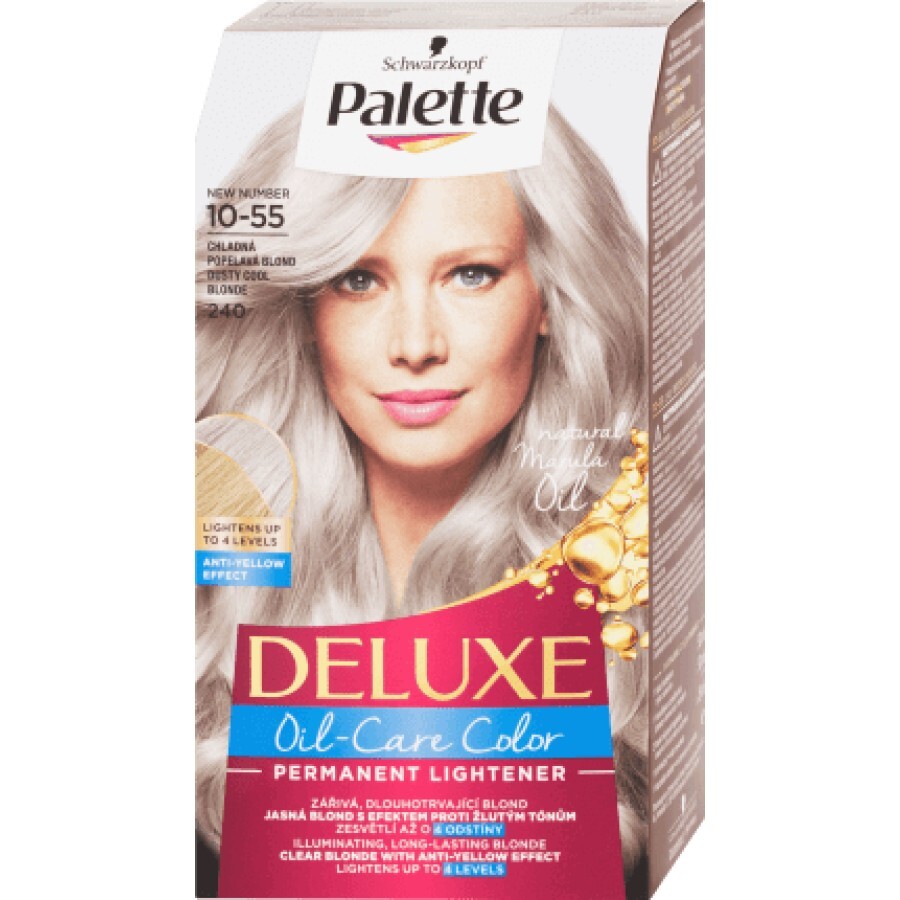 Palette Deluxe Vopsea permanentă 240/10-55 Blond Rece Prăfuit, 1 buc