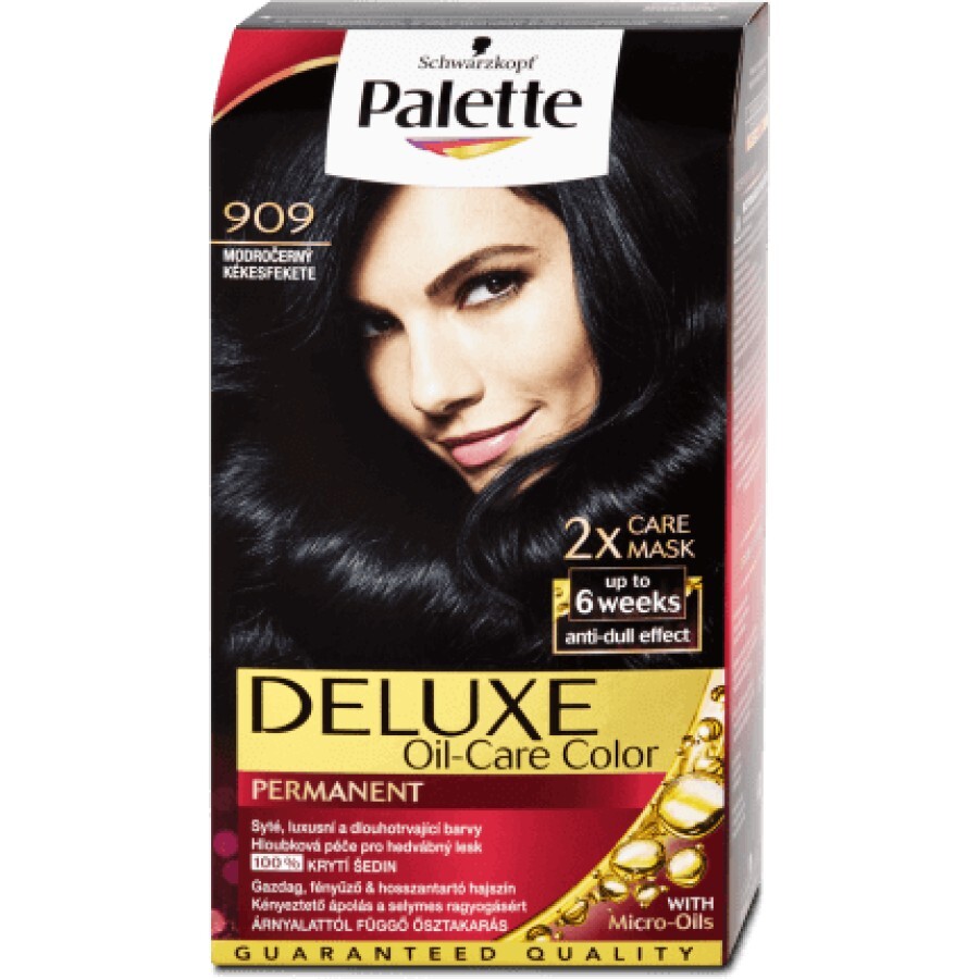 Palette Deluxe Vopsea permanentă 909/1-1 Negru Albăstrui, 1 buc