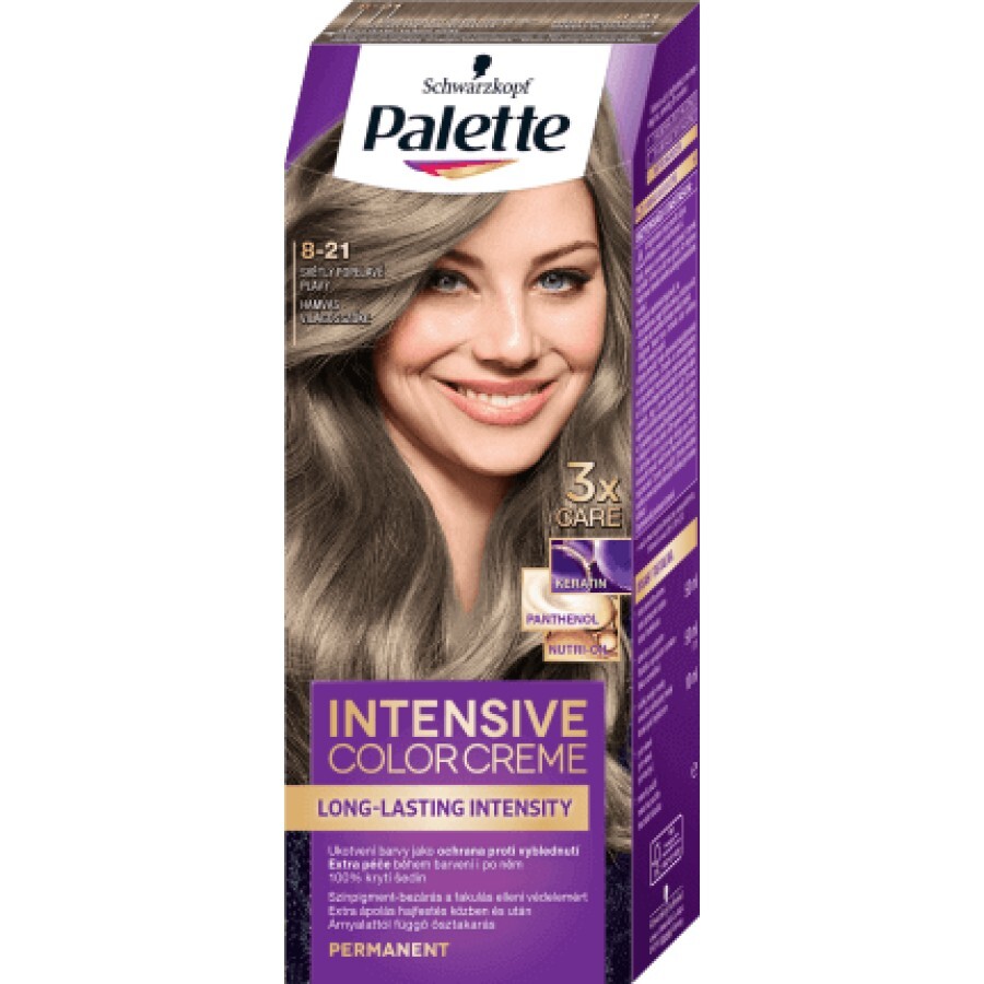Palette Intensive Color Creme Vopsea de păr permanentă 8-1 Blond Cenușiu Deschis, 1 buc