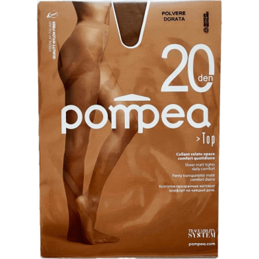 Pompea Dres damă Top Nude 20 DEN 1/2-S, 1 buc