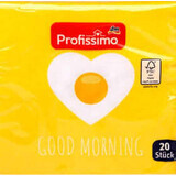 Profissimo Șervețel modelat "Bună dimineața" ouă prăjite, 25 x 25 cm, 20 buc