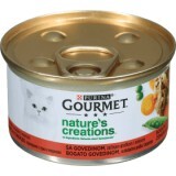 Purina Gourmet Hrană umedă pentru pisici cu vită şi mazăre, 85 g