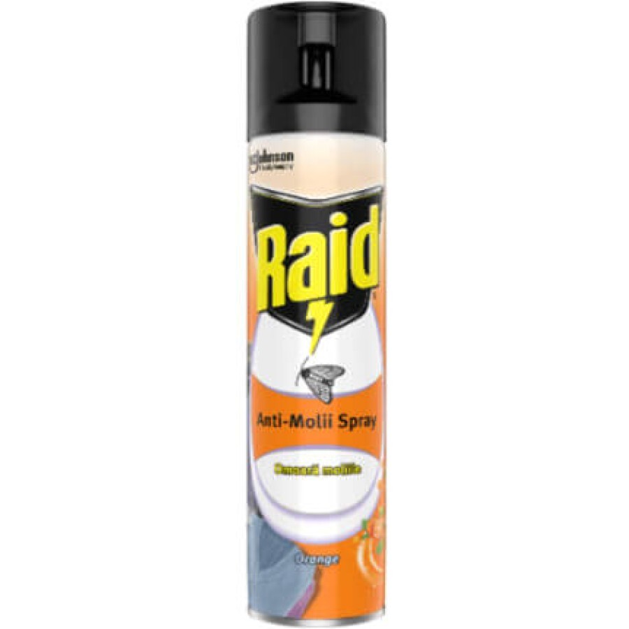 Raid Raid spray anti-molii cu aromă de portocală, 400 ml