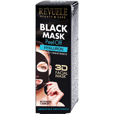 Revuele Black Mask peel off hyaluron, 80 ml