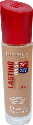 Rimmel London Fond de ten Lasting Finish 25h,210 Golden Beige, 30 ml