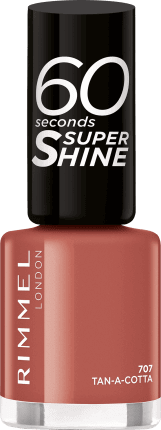 Rimmel London Lac de unghii 60 Seconds Super Shine 707 Tan-A-Cotta, 8 ml