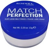 Rimmel London Match Perfection pudră pulbere 001 Transparent, 10 g