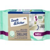 Sanft&Sicher Deluxe Sensitive hârtie igienică umedă, 50 buc
