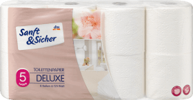 Sanft&Sicher Hârtie igienică albă deluxe, 8 buc