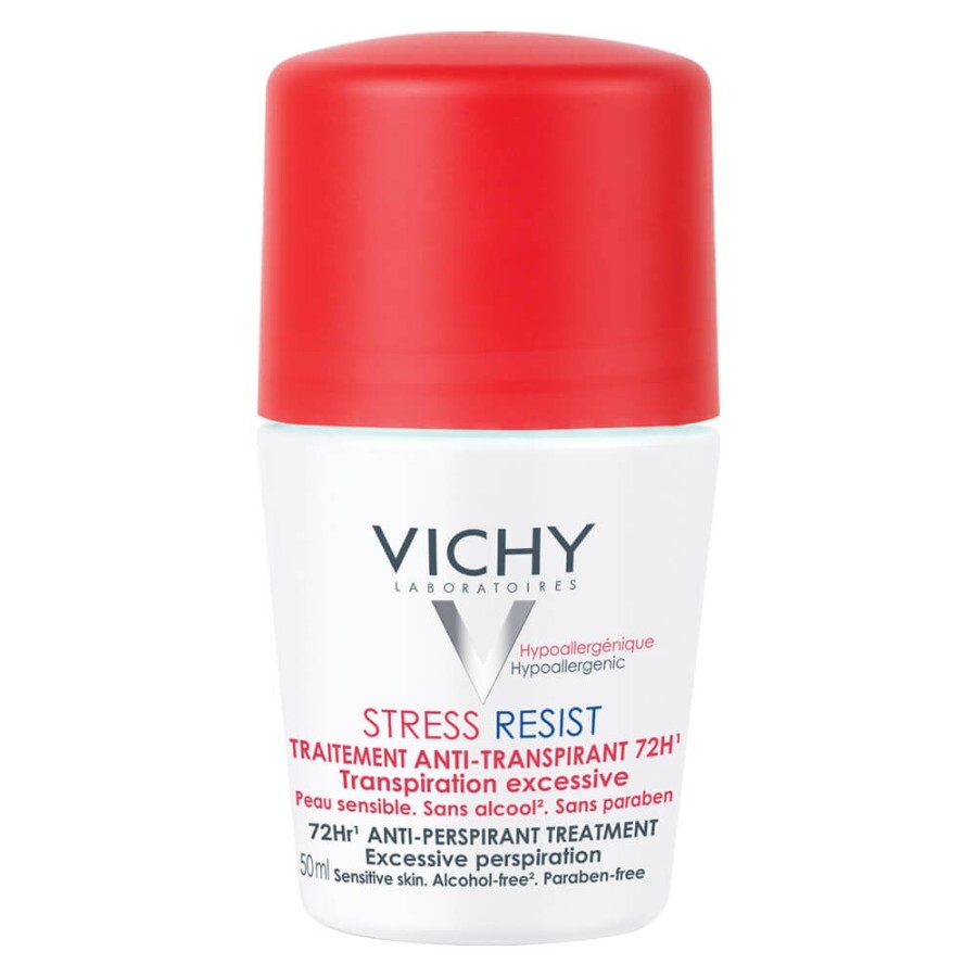 Vichy Stress-resist deodorant roll-on tratament intensiv anti-transpirant  72h, 50 ml