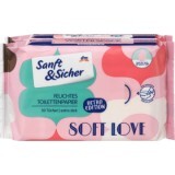 Sanft&Sicher Hârtie igienică umedă soft love, 100 buc