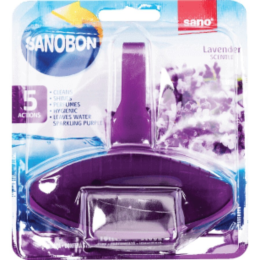 Sano Sano odorizant pentru toaletă cu parfum de lavandă, 55 g