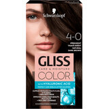 Schwarzkopf Gliss Color Vopsea de păr permanentă  4-0 Șaten Închis Natural, 1 buc
