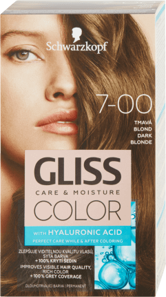 Schwarzkopf Gliss Color Vopsea de păr permanentă 7-00 Blond Închis, 1 buc