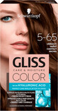 Schwarzkopf Gliss Color Vopsea de păr permanentă 5-65 Șaten Castaniu, 1 buc