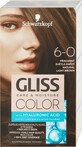 Schwarzkopf Gliss Color Vopsea de păr permanentă 6-0 Șaten Deschis Natural, 1 buc
