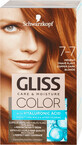 Schwarzkopf Gliss Color Vopsea de păr permanentă 7-7 Blond &#206;nchis Roșcat, 1 buc