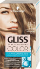 Schwarzkopf Gliss Color Vopsea de păr permanentă 8-1 Blond Mediu Rece, 1 buc