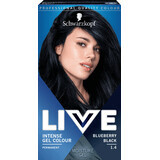 Schwarzkopf Live Vopsea de păr permanentă sub formă de gel 1.4 Blueberry Black, 1 buc