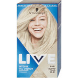 Schwarzkopf Live Vopsea de păr permanentă sub formă de gel 10.21 Baby Blond, 1 buc