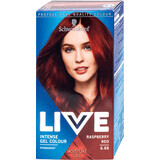 Schwarzkopf Live Vopsea de păr permanentă sub formă de gel 6.88 Raspberry Red, 1 buc
