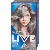 Schwarzkopf Live Vopsea de păr permanentă U72 Dusty Silver, 142 g