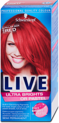 Schwarzkopf Live Vopsea de păr semi-permanentă color XXL 92 Pillar Box Red, 80 g