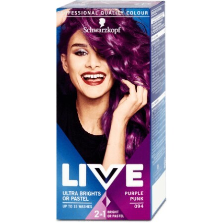Schwarzkopf Live Vopsea de păr semi-permanentă color XXL 94 Purple Pink, 0,8 l