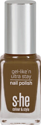 S-he colour&amp;style Gel-like&#39;n ultra stay lac de unghii 322/418, 10 ml
