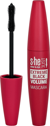 S-he colour&style Just extreme mascara volum Nr. 170/001, 12 ml