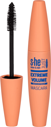 S-he colour&style Just extreme mascara volum Waterproof Nr. 170/004, 12 ml