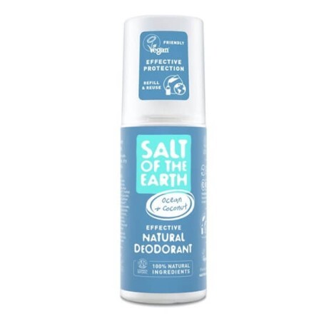 Deodorant spray unisex Ocean & Cocos Salt Of The Earth, 100 ml, Crystal Spring