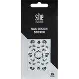 S-he colour&style Stickere pentru unghii, 1 Set