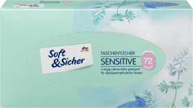 Soft&Sicher Șervețele senzitive 3 straturi, 72 buc
