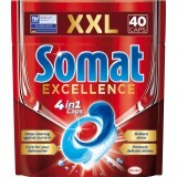 Somat Detergent capsule pentru mașina de spălat Excellence 4 în 1, 40 buc