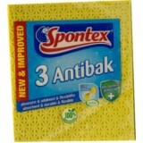 Spontex Lavetă antibacteriană, 3 buc