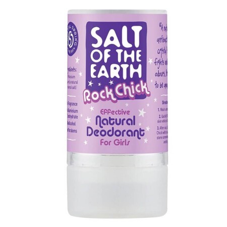 Deodorant stick natural Salt Of The Earth Rock Chick, 90 g, Crystal Spring