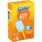 Set pămătuf pentru curățarea prafului cu 4 rezerve Duster Kit Trap & Lock, 1 bucată, Swiffer