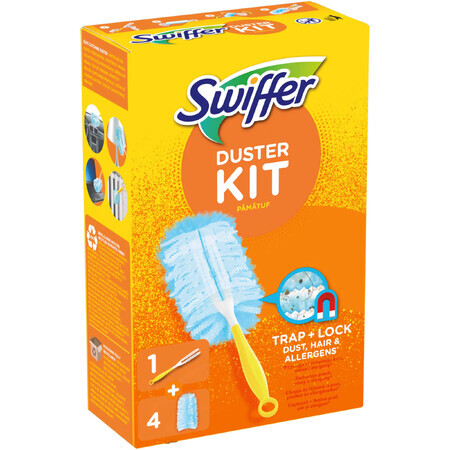 Swiffer Set pămătuf pentru curățarea prafului cu 4 rezerve, 1 buc