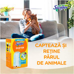 Set pămătuf pentru curățarea prafului cu 4 rezerve Duster Kit Trap & Lock, 1 bucată, Swiffer