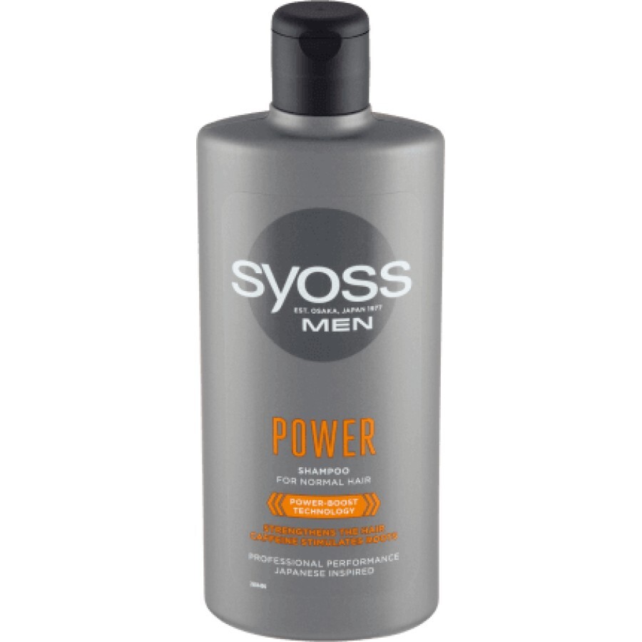 Syoss Men Șampon pentru bărbați Power, 440 ml
