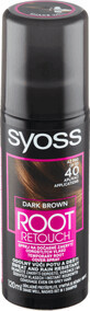 Syoss Root Retoucher Spray pentru vopsirea temporară a rădăcinilor dark brown 120, 120 ml