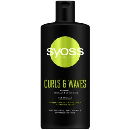 Syoss Șampon pentru păr creț și ondulat, 440 ml